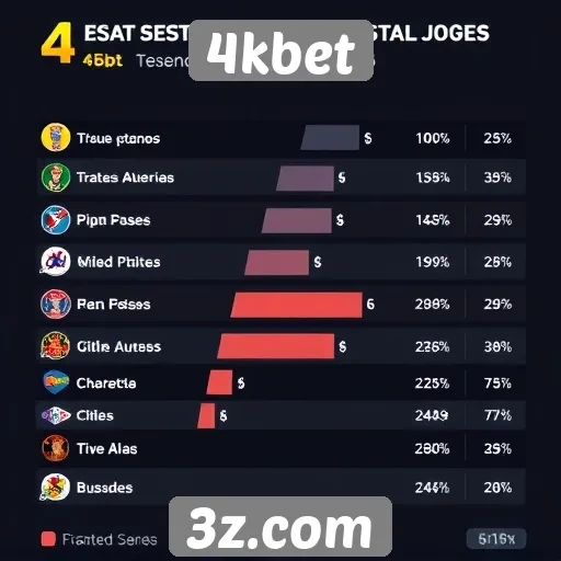 Estatísticas de jogos populares na 4kbet